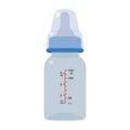 Feeding Bottle or Baby bottle for infants and young children vector