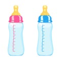 Feeding bottle illustration isolated on white background