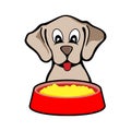 Feeding Cute Dog Vector Illustration Design Royalty Free Stock Photo