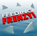 Feeding Frenzy Shark Fins Water Hungry Competition Opponents