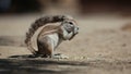 Feeding ground squirrel