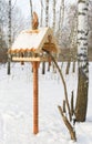 Feeding trough for birds