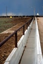 Feedlot Bunk Line Royalty Free Stock Photo