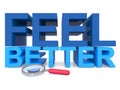 Feel better on white Royalty Free Stock Photo