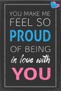 Feel Proud of your Love