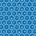 Feeling Blue Emoji Pattern