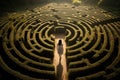 Feeling lost or trapped within the maze struggle with mental health