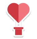 Feeling loved, heart plant Vector Icon editable