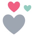 Basic RGB Feeling loved Isolated Vector Icon which can easily modify or edit