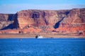 Feeling Small on Lake Powell Royalty Free Stock Photo