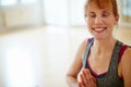 Feeling totally relaxed after her yoga workout. a woman doing yoga indoors.