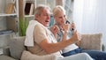 Feeling young enjoying music happy couple songs Royalty Free Stock Photo