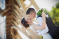 Feelings wedding kiss Royalty Free Stock Photo