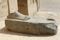 Feet of ancient statue, Karnak Temple, Luxor, Egypt Royalty Free Stock Photo