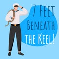 7 feet beneath the keel social media post mockup