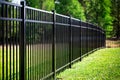 Black Aluminum Fence Royalty Free Stock Photo