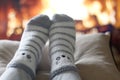 Fuzzy Socks Royalty Free Stock Photo