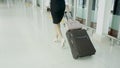 Female entrepreneur walking in the train station Royalty Free Stock Photo