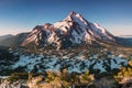 At 10,492 feet high, Mt Jefferson is Oregon`s second tallest mountain.Mount Jefferson Wilderness Area, Oregon Royalty Free Stock Photo