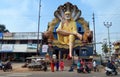 54 feet high Shiridi SaiBaba statue in temple