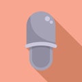 Feet home slippers icon flat vector. Residence indoor