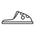 Feet home slippers icon outline vector. Residence indoor