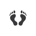 Feet icon Royalty Free Stock Photo