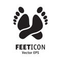 Feet icon relax logo symbol rest lie