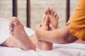 Feet massage Royalty Free Stock Photo