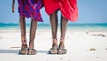feet men the Masai tribe Royalty Free Stock Photo