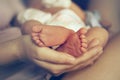 Feet of newborn baby Royalty Free Stock Photo