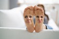 Feet Pain On Foot Smell Royalty Free Stock Photo