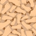 feet pattern seamless. legs background. footprints texture Royalty Free Stock Photo