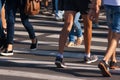 Feet of pedestrians Royalty Free Stock Photo