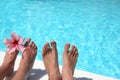Feet Pool Royalty Free Stock Photo