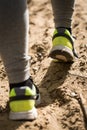 Feet in running shoes Royalty Free Stock Photo