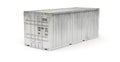 20 feet sea container on white background Royalty Free Stock Photo