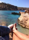 feet at the seashore summer