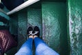 Feet on staircases