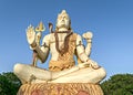 82 feet tall statue of Hindu god , Lord Shiva, at Nageshwar temple, Dwarka, Gujrat, India