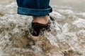 Feet in the water Royalty Free Stock Photo