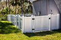 Solid Privacy Vinyl Fence With Gate