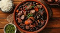 Feijoada A Typical Portuguese Dish With Meat And Black Beans