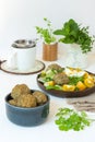 Felafel and salad Royalty Free Stock Photo