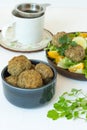 Felafel and salad Royalty Free Stock Photo