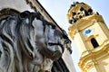 Odeonsplatz view of Feldherrnhalle and Theatinerkirche