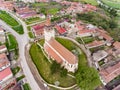 Feldioara fortified Church near Brasov, Transilvania, Romania. A Royalty Free Stock Photo