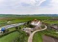 Feldioara Marienburg medieval fortress near Brasov, Romania, Th Royalty Free Stock Photo