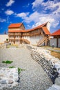 Feldioara, Romania. Medieval fortress Marienburg in Transylvania, summer sunny landscape