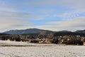 Feldkirchen in the Austrian region of Carinthia in winter